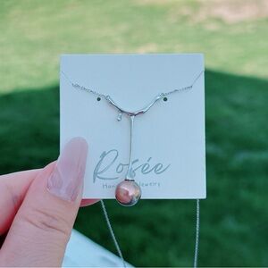 26X253 S925 High Quality Edison Freshwater Pearl Adjustable Necklace 18” 10-11mm